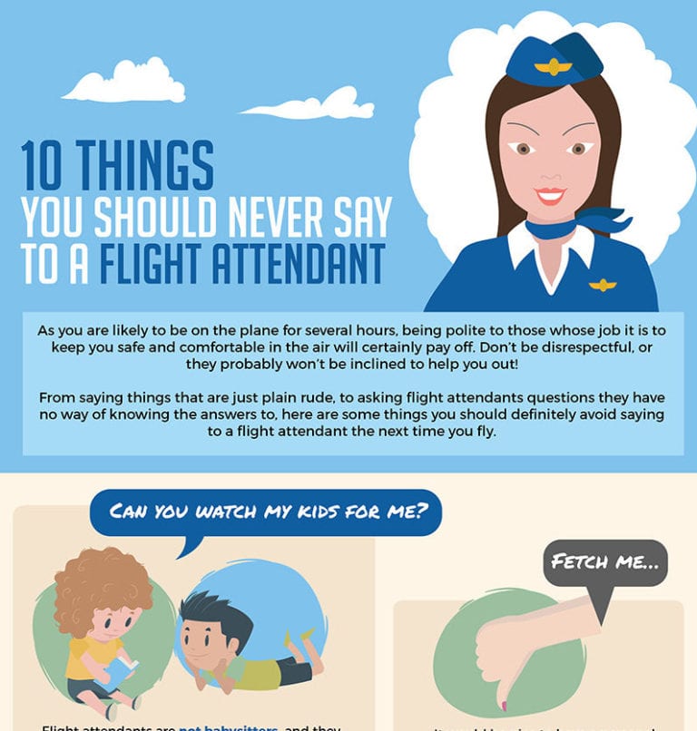 Avoid Saying These 10 Things to Flight Attendants