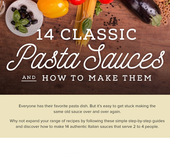 14 Classic Pasta Sauces and How to Make Them